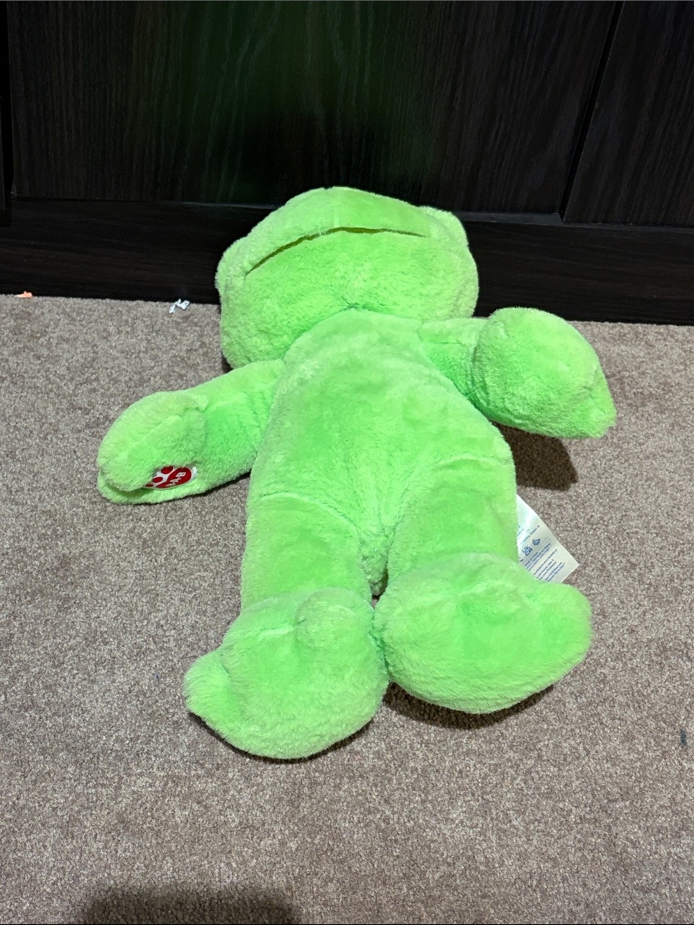 Green Plush Frog Stuffed Animal - Soft Plush Toy - Picture 5 of 5